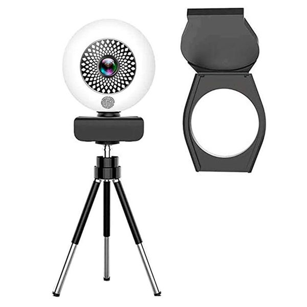 

webcams web cameras for computers,2k ultra hd webcam with microphone, pc ring light, autofocus usb