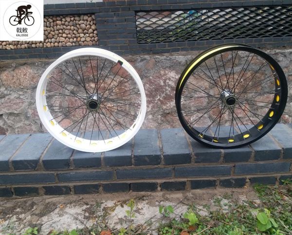 

bike wheels kalosse 20 inch quick release wheelchair beach bicycle 20*4.0 tires wheel for