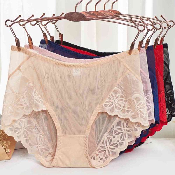 

underwear summer cotton color uneven size caifen lace waist abdominal, Black;pink