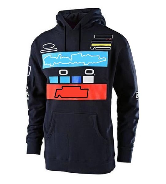 Motocross-Bekleidung Warmer Pullover für Herren und Damen Schwarze Motorrad-Rennanzug-Pulloverjacke mit Kapuze