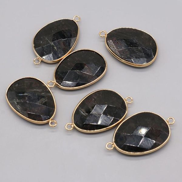 

charms 2pcs selling natural stone pendant connector firework for making necklace bracelet exquisite jewelry accessories gifts, Bronze;silver
