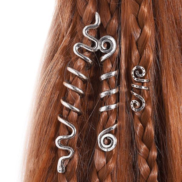 

northern popular viking celtic knot ethnic wind rotating spiral hairpin irish hair accessories, Golden;silver