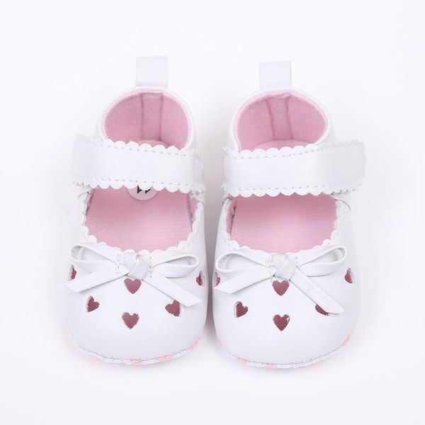 

first walkers born infant baby girls crib shoe soft sole anti-slip sneakers bowk not fashion low-heeled princess small shoes mar
