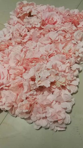 

artificial rose silk flower wall panel decoration wedding mats backdrop home party hanging background decor