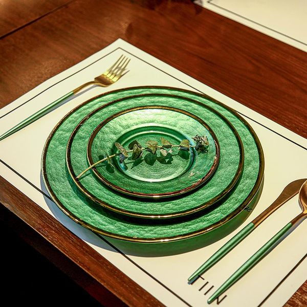 

dishes & plates european ceramic phnom penh plate western steak creative exquisite breakfast fruit salad