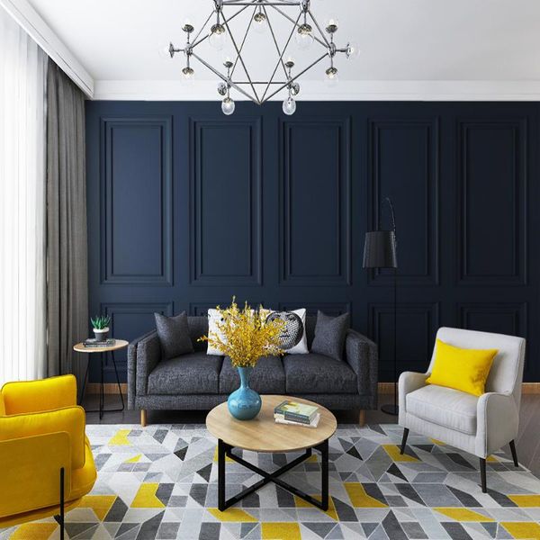 

wallpapers seamless wallpaper blue gypsum line background wall painting