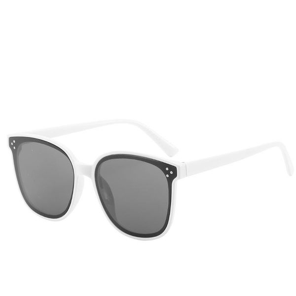 

fashion sunglasses frames trendy multicolor retro harajuku square metin, Black