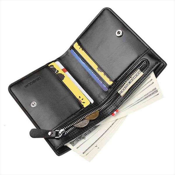

fashion leather brand bilfold men wallet with coin bag zipper small money purses dollar slim purse money clip wallet, Red;black