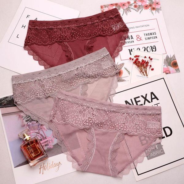 

sports european hollow out underwear women lace floral embroidery transparent panties crotch cotton briefs female lingerie gym clothing, White;black
