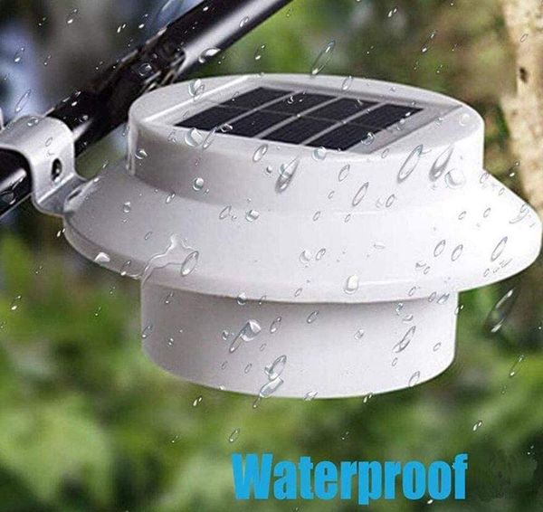 

solar lamps 4pcs spot luminaria energy garden gutter fence light waterproof lantern led patio outdoor decoration