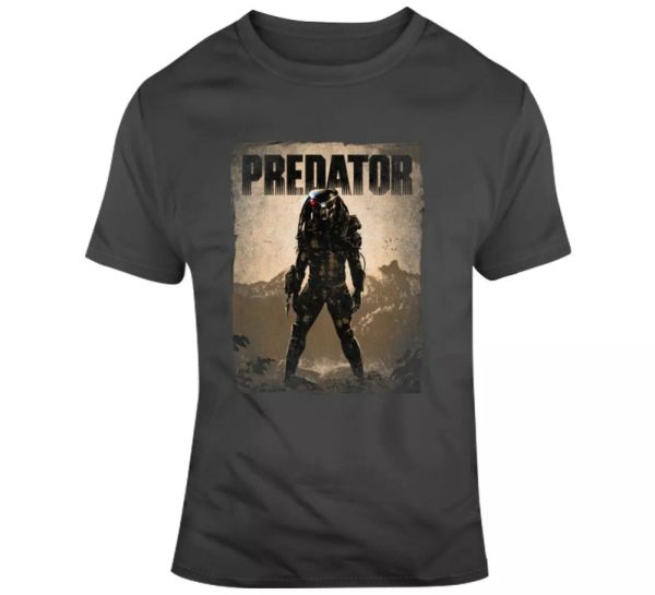 

predator alien movie icon villain 80s fan t shirt, White;black
