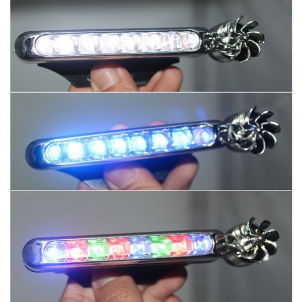 

emergency lights 2pcs wind energy no need external power supply car daytime running 8 led drl daylight headlight lamp