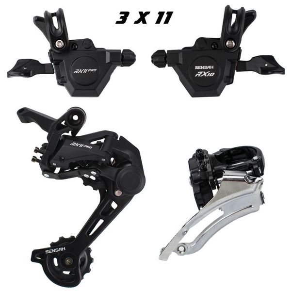 

bike derailleurs sensah bicycle rx11 pro 11 2x11 3x11 speed shifter lever rear group set for m7100 m8100 m7000 nx gx