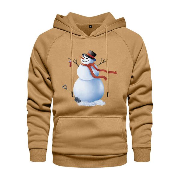 

men's hoodies & sweatshirts custom print christmas sweatshirt men diy design fashion autumn winter fleece festival clothing n, Black