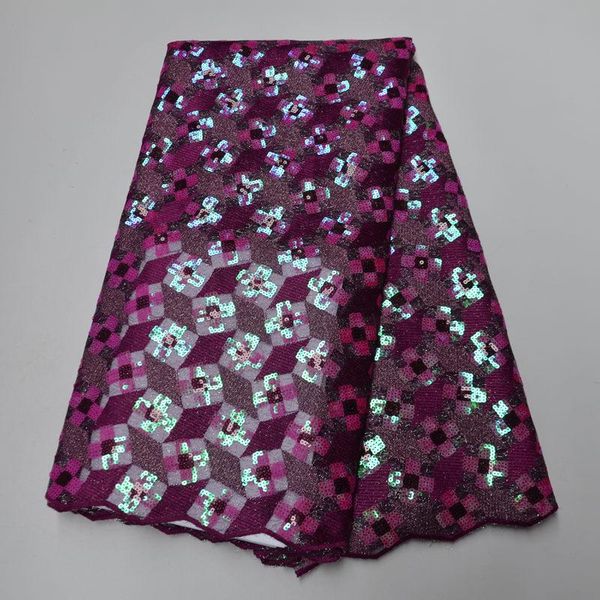 

ribbon african lace fabric 2021 nigerian wedding fabrics french net tulle sequins material, Pink;blue