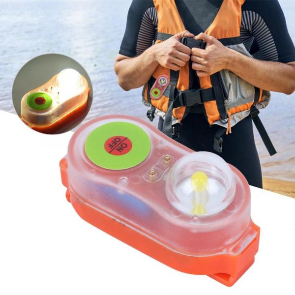 

life vest & buoy surfing jacket light led lithium seawater self-lighting saving conspicuous attract