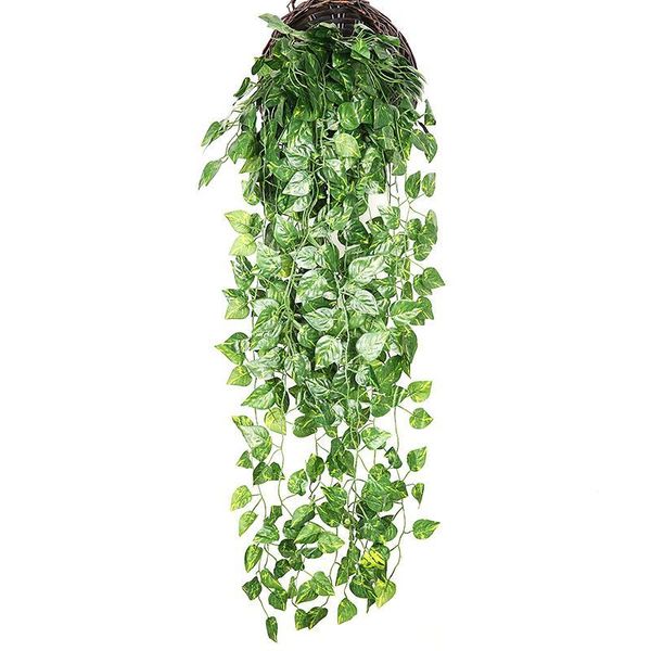 

35.4in artificial plants of vine false flowers ivy hanging garland for the wedding party home bar garden wall decoratio decorative & wreaths