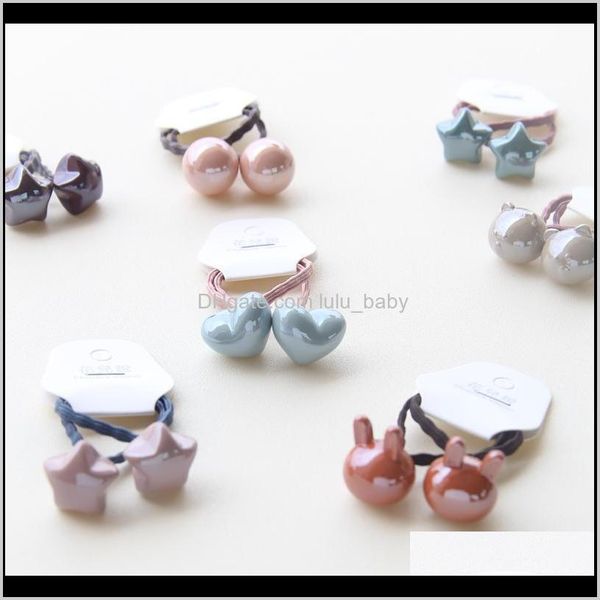 

childrens baby rubber bands solid color beads love stars cartoon series x02g2 5dsvz