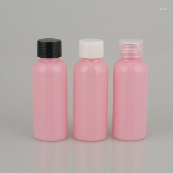 

50ml pink common lid bottle cola (with plug) cosmetic dispensing 20pcs/lot1