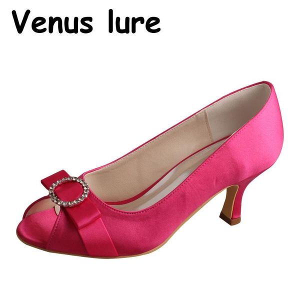 

dress shoes rose pink wedding for bridesmaid 6.5cm heels open toe, Black