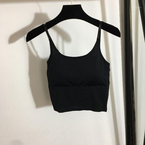 

bustiers & corsets 2021 brand women's medium strength support one piece padded sports underwear summer, Black;white