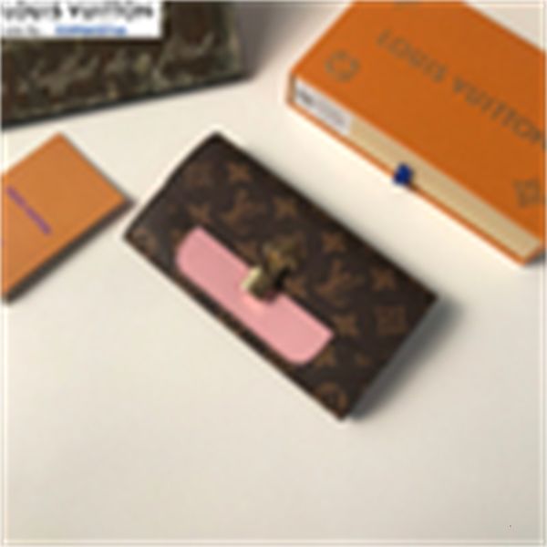 

pouches long brand phone designer chain luxury card m62566 leather printed wallets padlock wallet wallet key pink holders women real cases p, Red;black