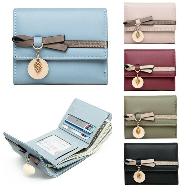 

wallets womens mens leather id holder women coins purse wallet 2021, Red;black
