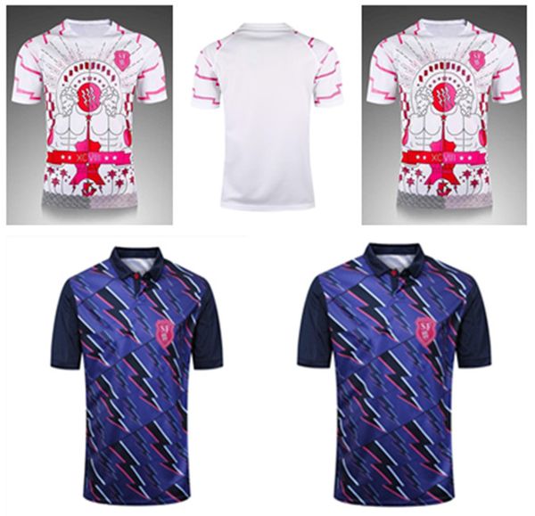 

2021 paris national team rugby jersey 18 19 men's home court away game jerseys souvenir high-quality t-shirt uniform, Black;gray