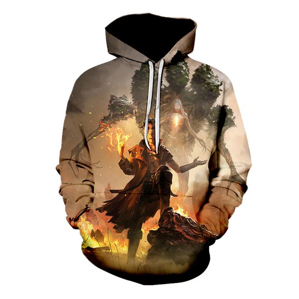 

game league of legends sand dune burst pattern 3d printing lol sweatshirt men's women's fashion hoodie harajuku hip hop pullover, White;black