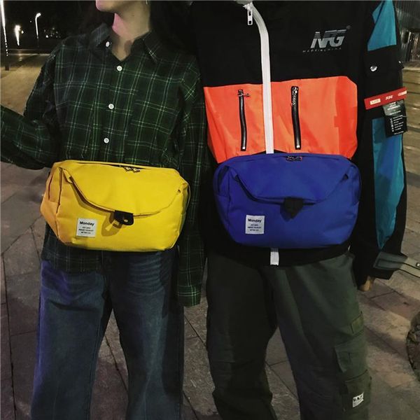 

womens waist bag casual fanny pack shoulder messenger large capacity oxford cloth chest small pocket