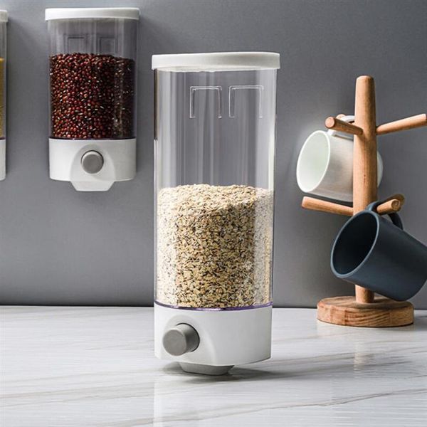 

wall mounted storage jar transparent coarse cereal container bottles & jars