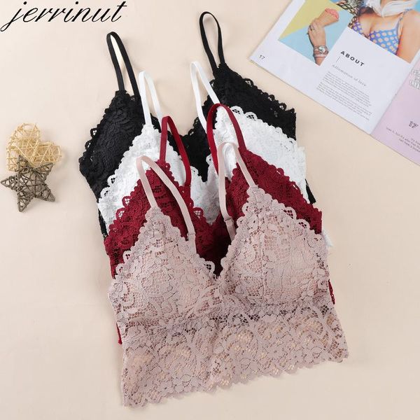 

bras jerrinut lace bra push up bralette for women underwear bh seamless wireless femme brassiere, Red;black