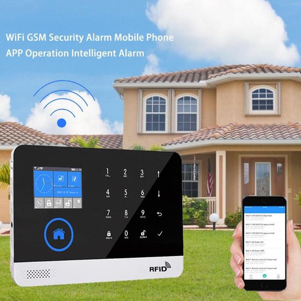 

wifi gsm security alarm mobile phone app operation intelligent systems