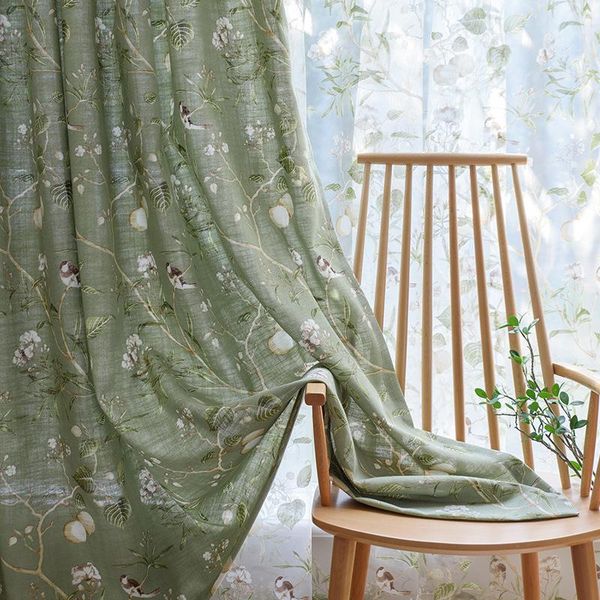 

curtain & drapes green cotton linen cloth interior decoration door upscale el home decor living room