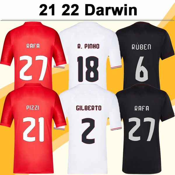 

21 22 seferovic pizzi rafa mens soccer jerseys darwin otamendi g.ramos grimaldo gilberto home away 3rd short sleeve football shirt, Black;yellow