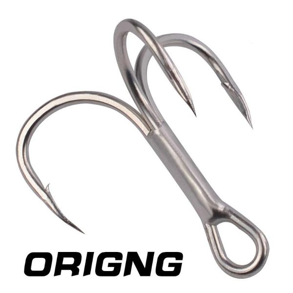 

fishing hooks hook 20pc/lot 2# 4# 6# 8#10# carbon steel treble tackle tool