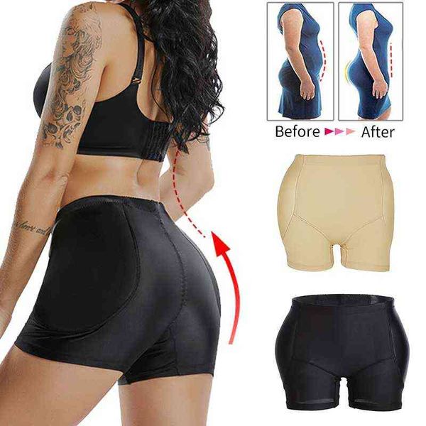 Pantaloni estivi Donna Imbottito Butt Hip Enhancer Mutandine Shaper Intimo donna Sexy Nero Bianco Y220311