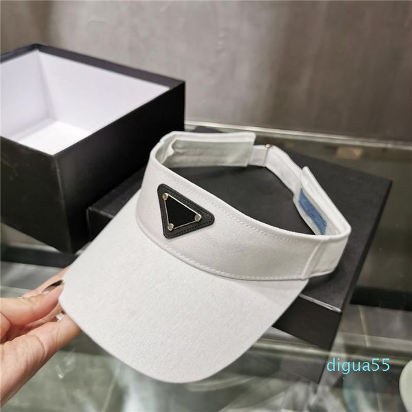 

wholesale-letter empty cap casual summer visor sun mens designers hat sports women golf tennis outdoor beach headband snapback baseball3, Blue;gray