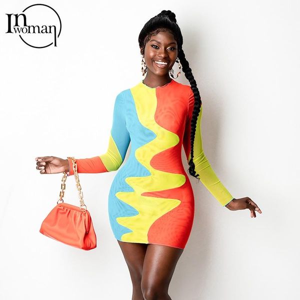 

casual dresses inwoman club tie dye long sleeve mini dress women bodycon wrap high waist female solid ladies party pencil 2021, Black;gray