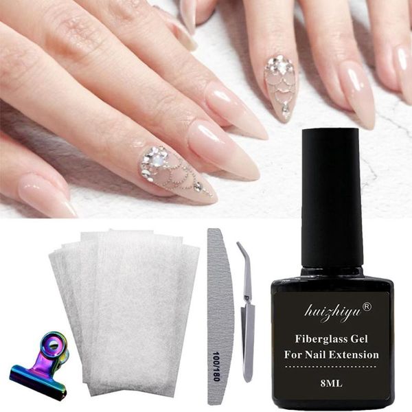 

nail art kits professional fiberglass kit fiber nails extension for quick building finger manicure salon tool set fake