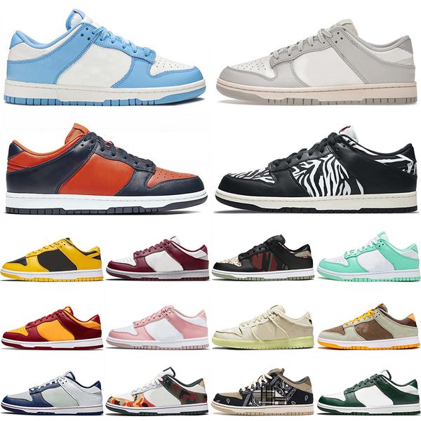 

2022 brand man low casual shoes chunky sneakers for men and women lows running pink velvet undefeated university red sail light bone syracus, Black