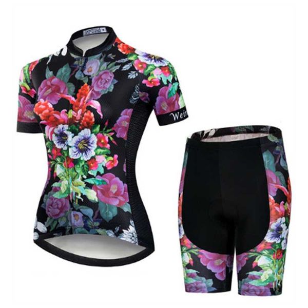 

summer bicycle jersey set female ciclismo girl cycle casual wear road bike bib short pant pad cycling clothing racing sets, Black;blue