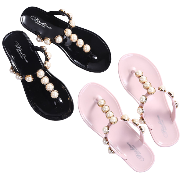 

slippers women casual fashion flip flops beach flat shoes, Black