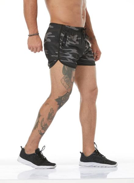 

men's shorts 2021 gym running men summer fitness sportwear quick dry breathable bodybuilding sport, White;black