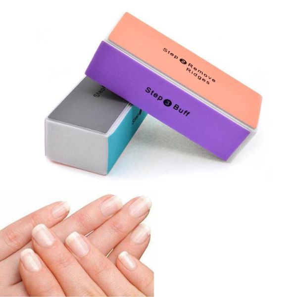 

nail files 3 pcs buffer file professional 4 steps grinding polishing sanding pedicure care square block sponge g2x9