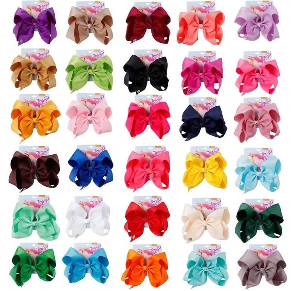 Colori pollici Jo Bows Kids Clip per capelli Candy Color bambine Barrettes Bambini Accessori Principesse Accessori