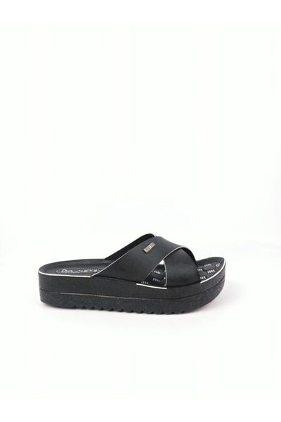 

slippers women boscadaye black-white orthopedic padded