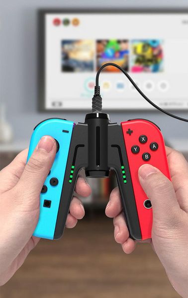 

game controllers & joysticks charging handle for switch controller joycon charger grip ns accessories joy con