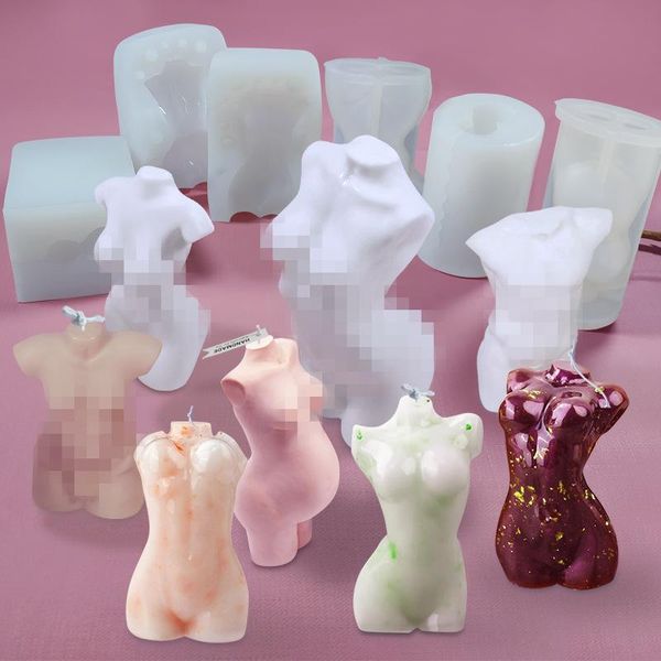 

craft tools human body candle mold 3d silicone wax art fragrance making soap chocolate cake decoration resin plaster