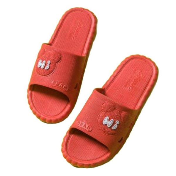 

slippers 2021 women summer indoor female household non-slip home bath lovely couple shoes men, Black